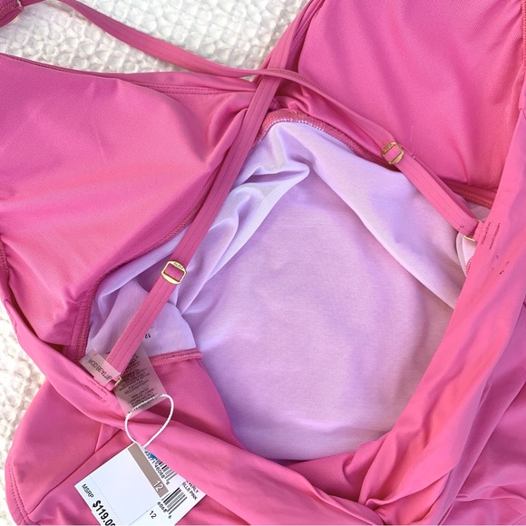 BLEU Rod Beattie Twist & Shout Pink 1-PC Swimsuit Sz 12 - Picture 8 of 13